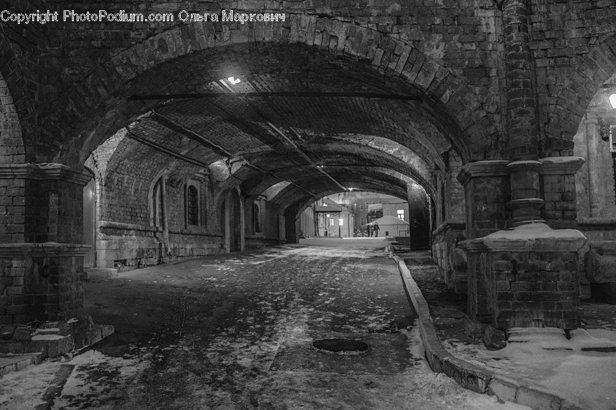 Alley, Alleyway, Road, Street, Town, Tunnel, Crypt