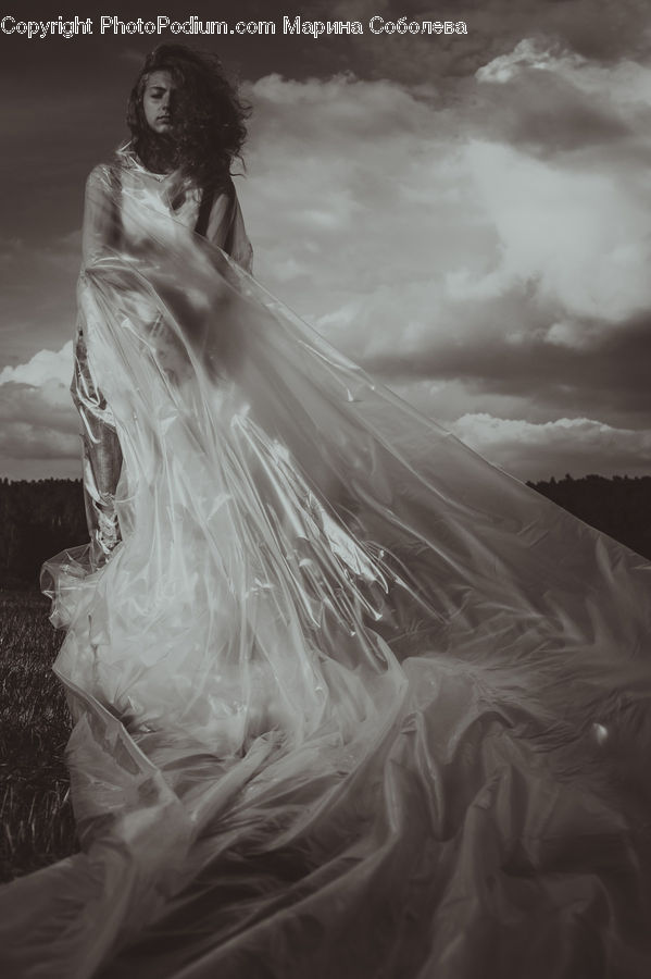 Robe, Female, Person, Portrait, Evening Dress, Gown