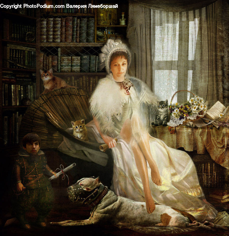 People, Person, Human, Robe, Accessories, Costume, Shelf