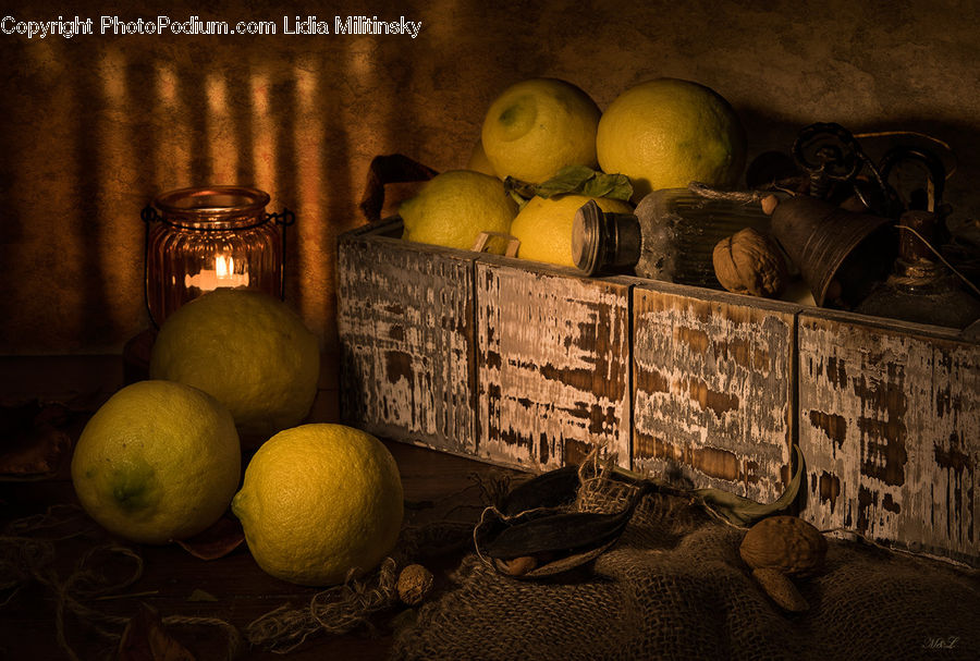 Citrus Fruit, Fruit, Orange, Grapefruit, Bowl, Lemon, Ground