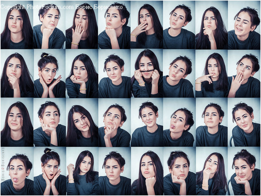 People, Person, Human, Collage, Poster, Black Hair, Hair