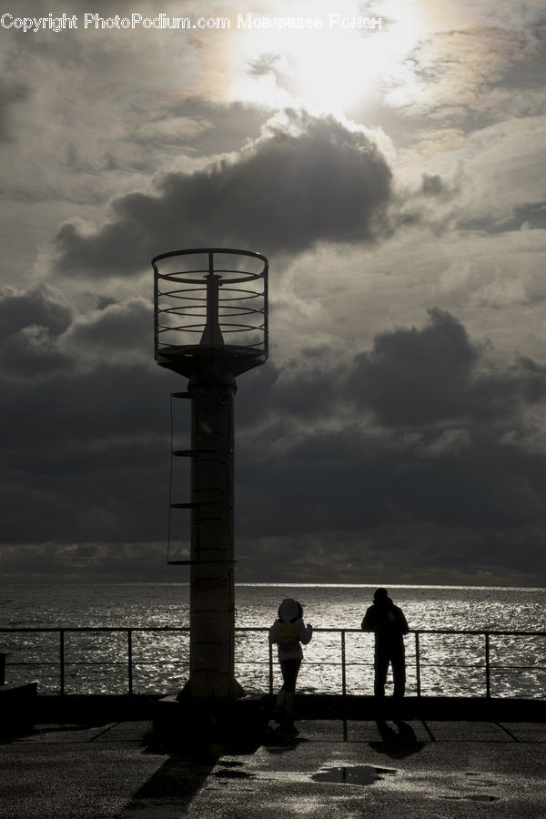 Beacon, Building, Lighthouse, Water Tower, Coast, Outdoors, Sea