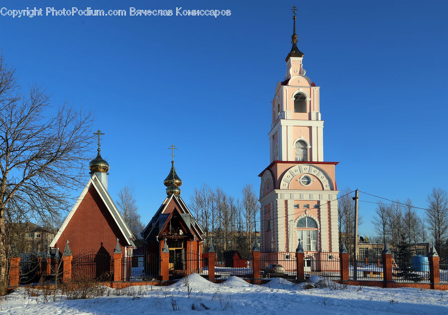 Architecture, Church, Worship, Bell Tower, Clock Tower, Tower, Brick