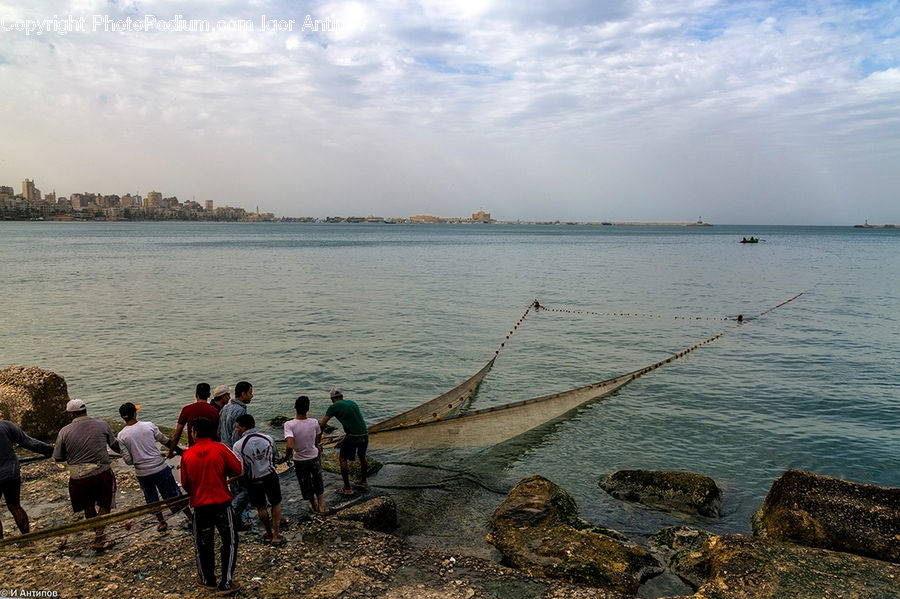 People, Person, Human, Boat, Canoe, Rowboat, Coast