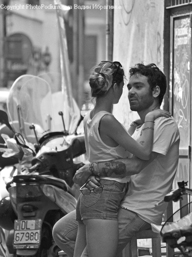 People, Person, Human, Portrait, Selfie, Scooter, Vehicle
