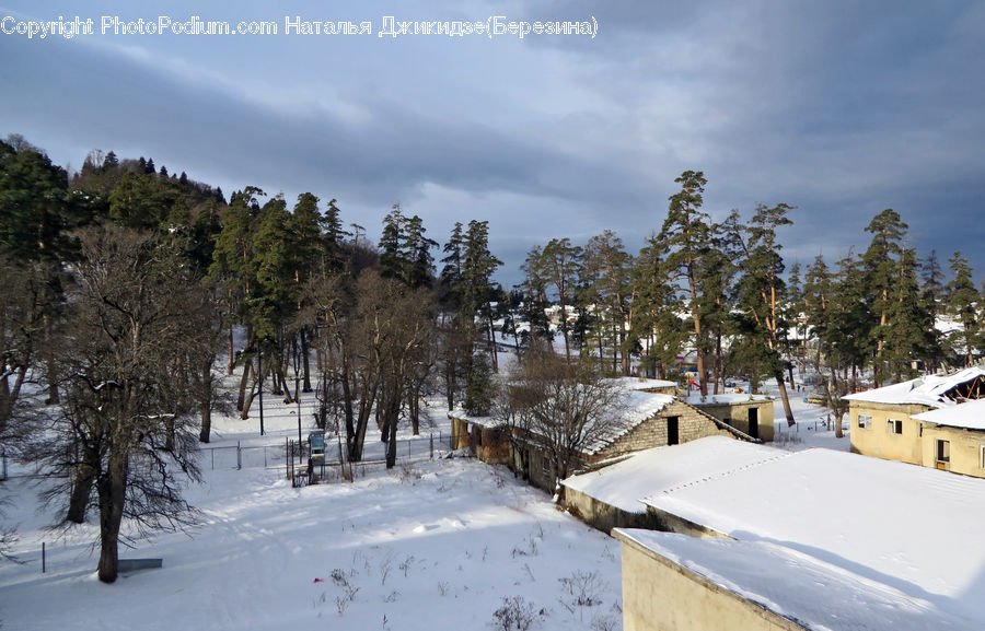 Ice, Outdoors, Snow, Building, Hut, Shelter, Cottage