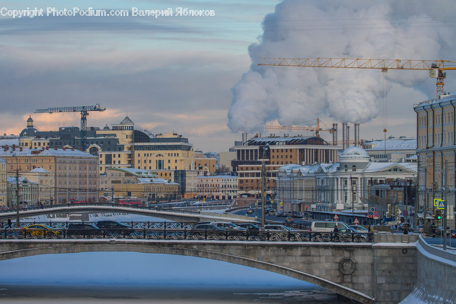 Factory, Refinery, City, Downtown, Metropolis, Urban, Building