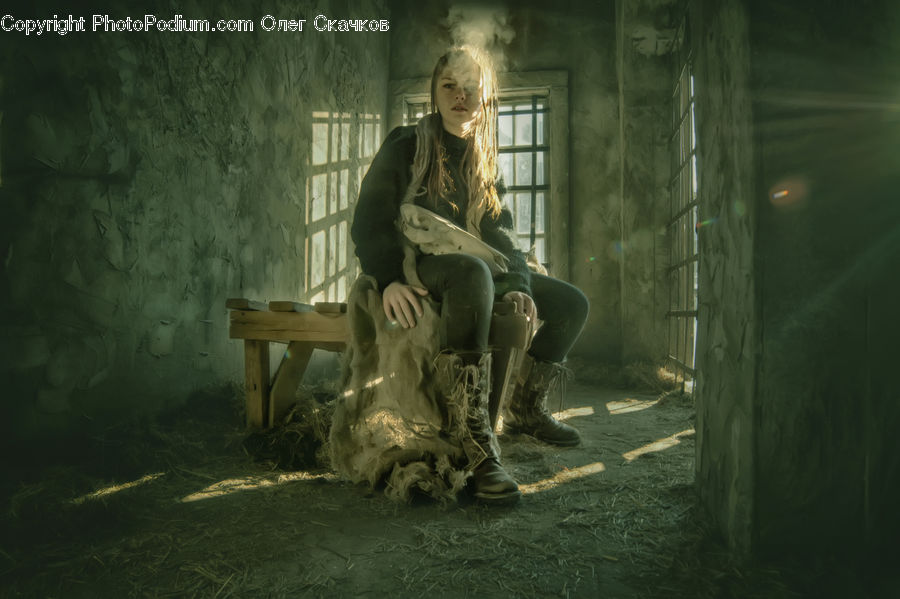 Human, People, Person, Blonde, Female, Woman, Chair