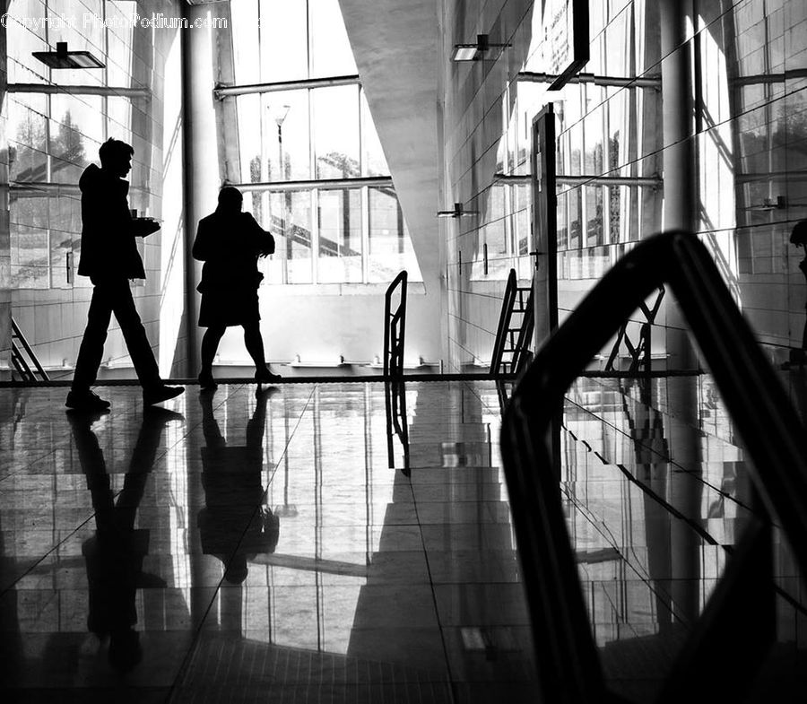 People, Person, Human, Silhouette, Pedestrian, Dock, Landing
