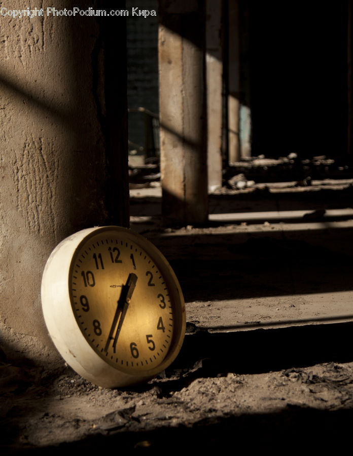 Alarm Clock, Clock, Crypt, Column, Pillar, Alley, Alleyway