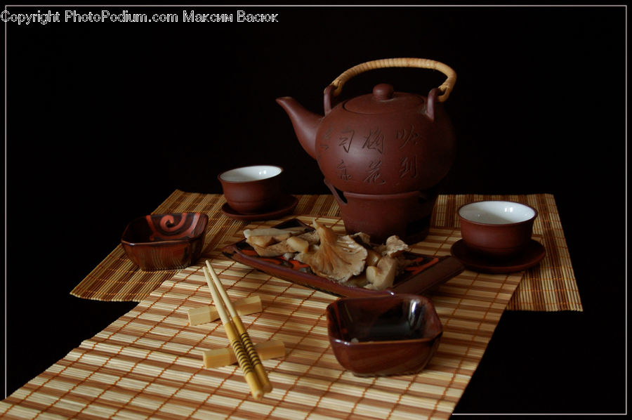 Porcelain, Saucer, Jug, Pitcher, Water Jug, Coffee Cup, Cup