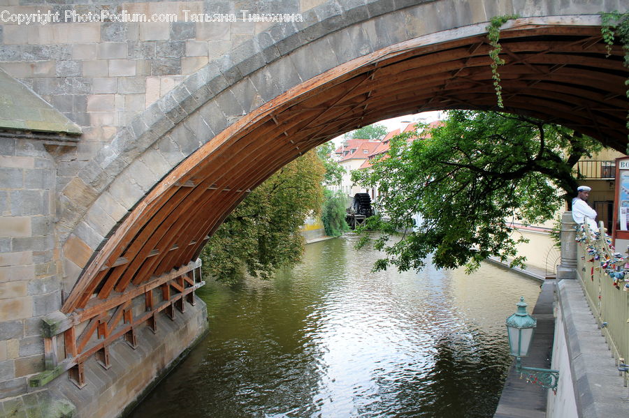 Canal, Outdoors, River, Water, Gazebo, Patio, Pergola