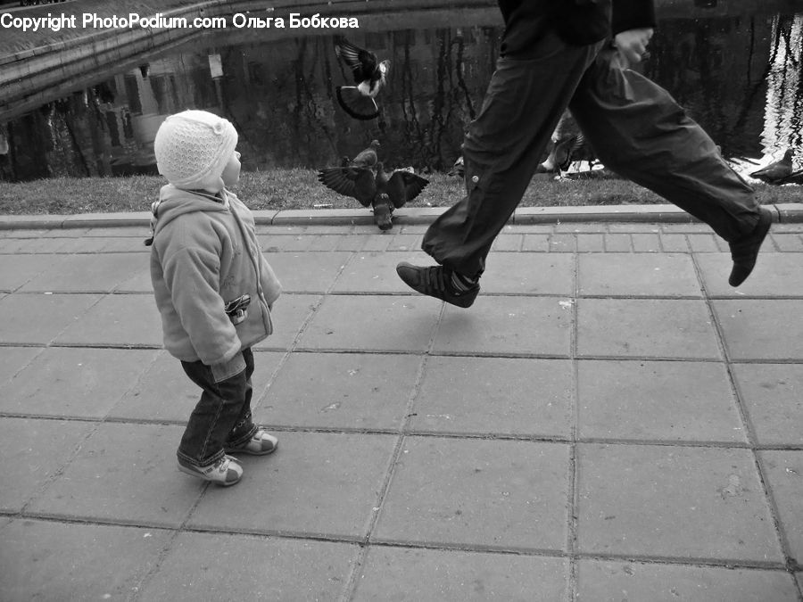 People, Person, Human, Coat, Leisure Activities, Walking, Footwear