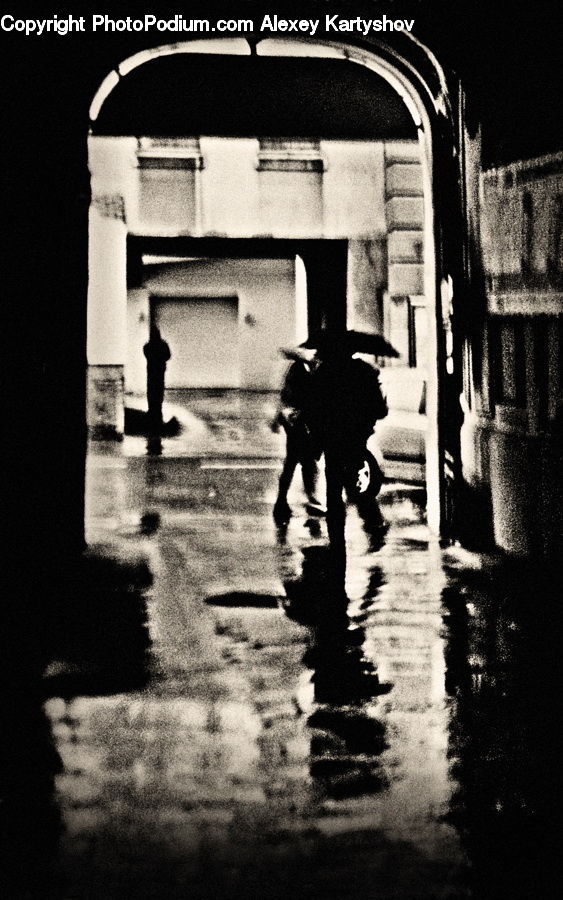 People, Person, Human, Arch, Silhouette, Alley, Alleyway