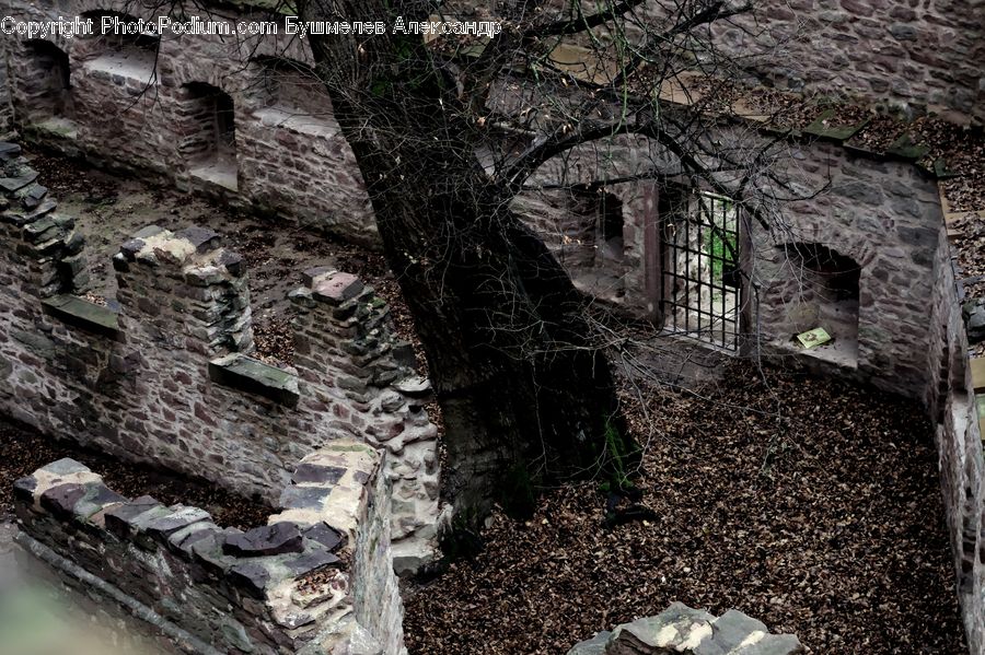 Crypt, Brick, Alley, Alleyway, Road, Street, Town