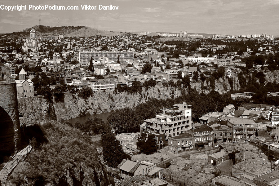 Building, Downtown, Town, Architecture, Housing, Monastery, Villa