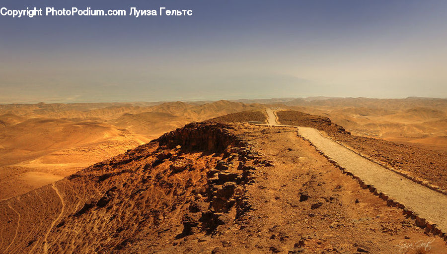 Desert, Outdoors, Dirt Road, Gravel, Road, Soil, Landscape