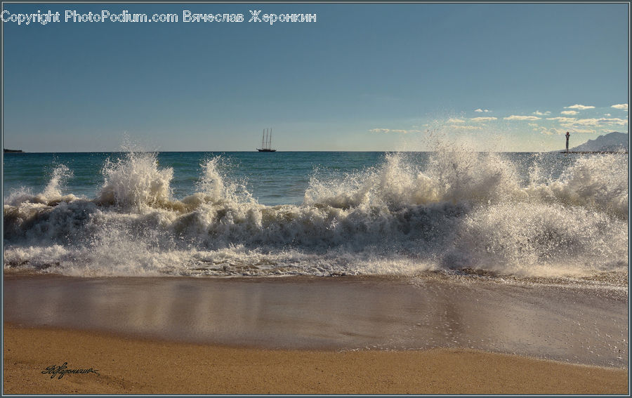Outdoors, Sea, Sea Waves, Water, Beach, Coast