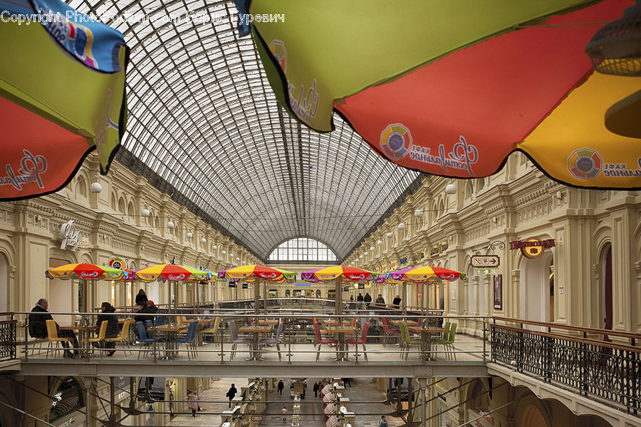 Food Court, Architecture, Convention Center, Banner, Emblem, Flag, Indoors