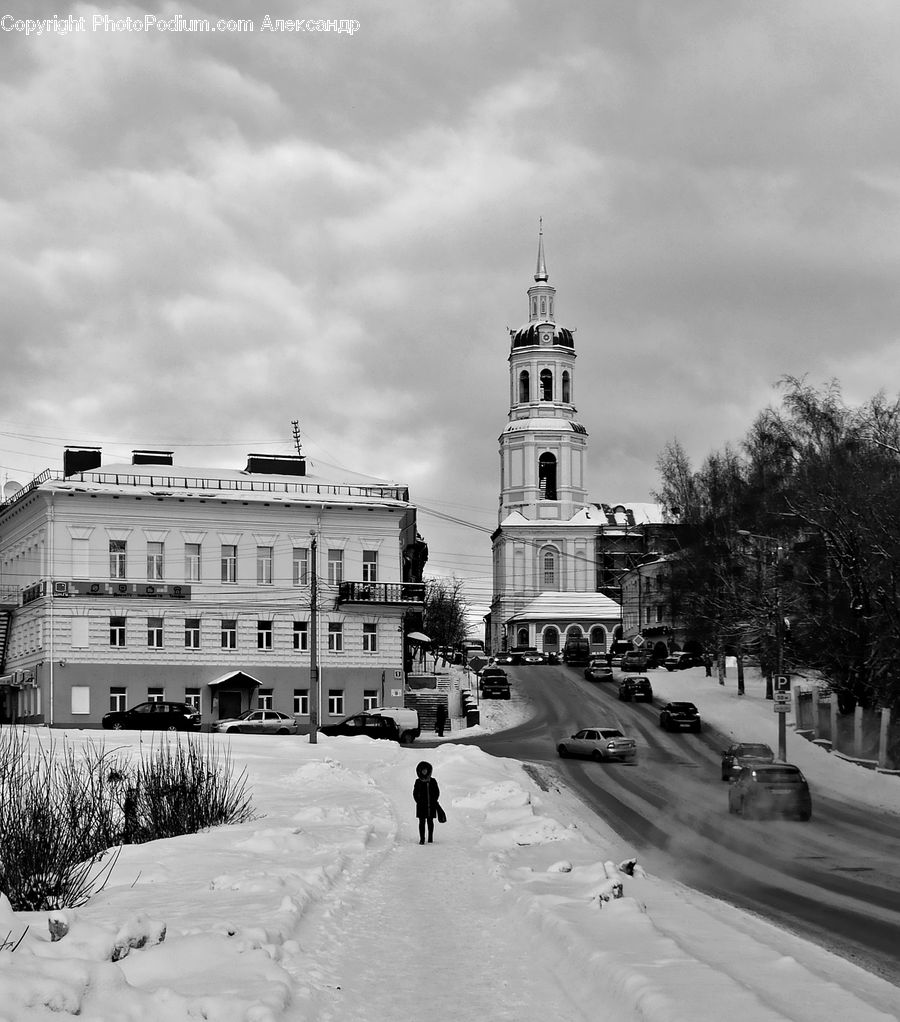 Ice, Outdoors, Snow, Architecture, Spire, Steeple, Tower