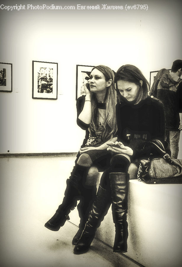 People, Person, Human, Boot, Shoe, Footwear, Blonde