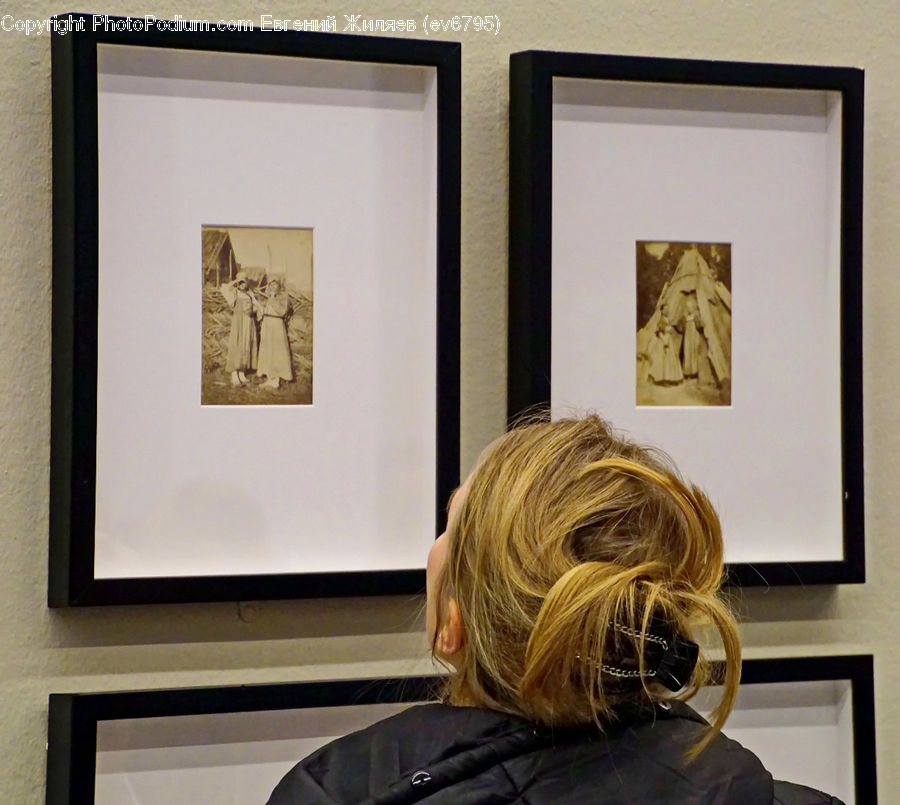 Braid, Hair, Ponytail, Art, Art Gallery, Blonde, Female