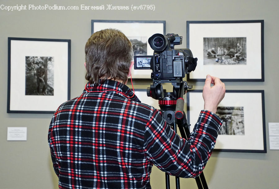 Human, People, Person, Plaid, Camera, Electronics, Tripod