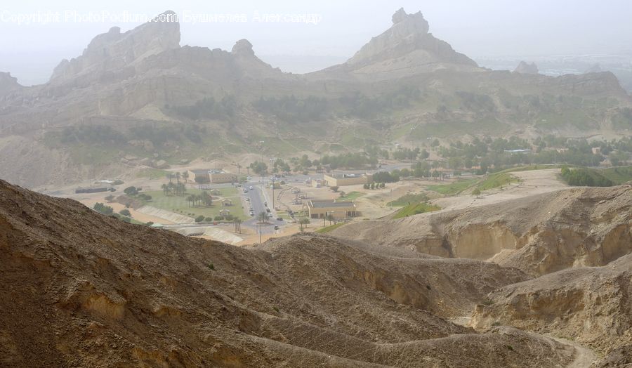 Crest, Mountain, Outdoors, Peak, Landslide, Dirt Road, Gravel