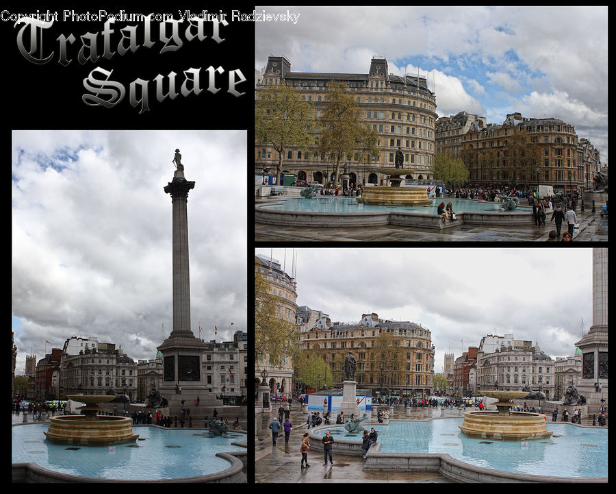 Collage, Poster, Boat, Watercraft, Architecture, Downtown, Plaza