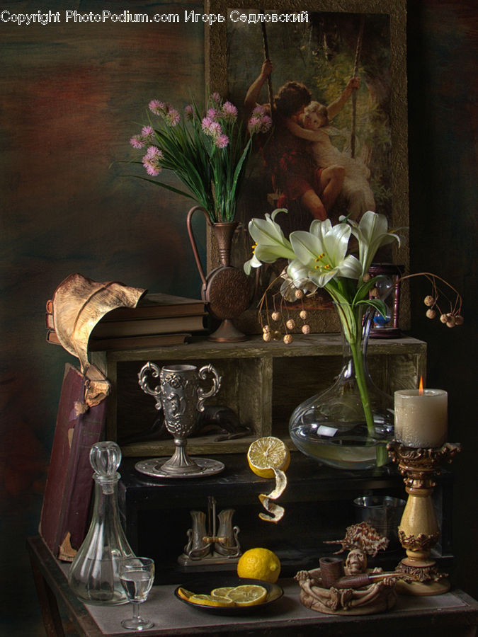 People, Person, Human, Plant, Potted Plant, Glass, Goblet