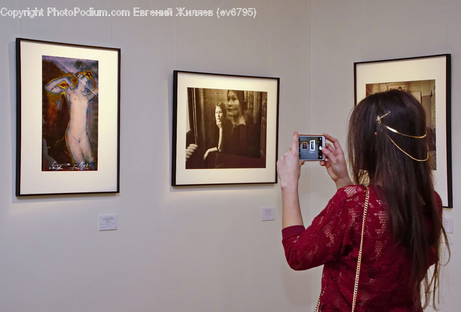 People, Person, Human, Art, Painting, Art Gallery, Camera