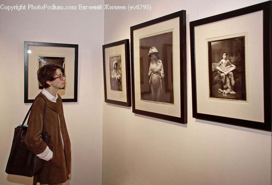 People, Person, Human, Art, Art Gallery, Coat, Overcoat