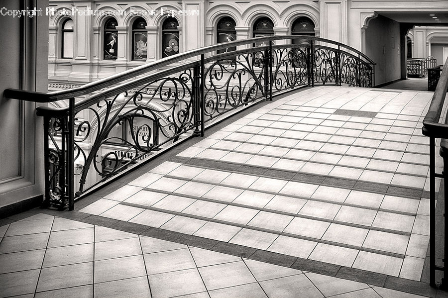 Banister, Handrail, Staircase, Bench, Deck, Housing, Porch