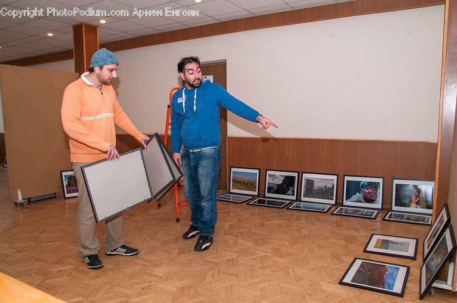Human, People, Person, Floor, Flooring, Entertainment Center, Computer