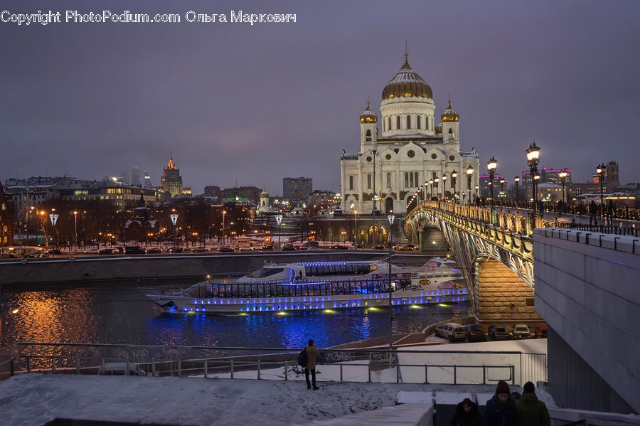 City, Downtown, Architecture, Plaza, Town Square, Urban, Building