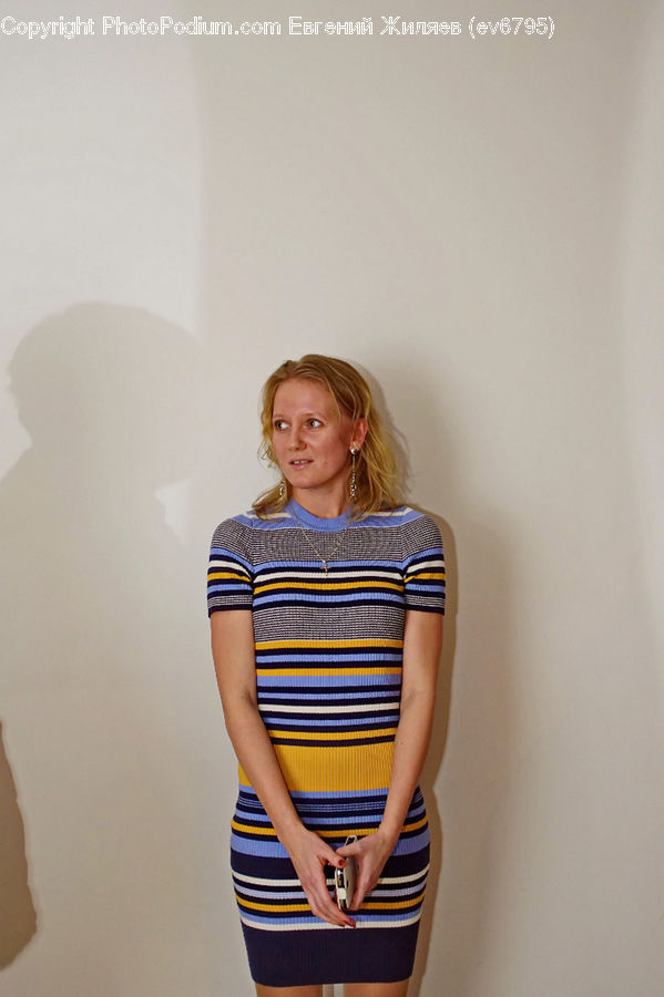 Blouse, Clothing, Blonde, Female, Person, Woman, Dress
