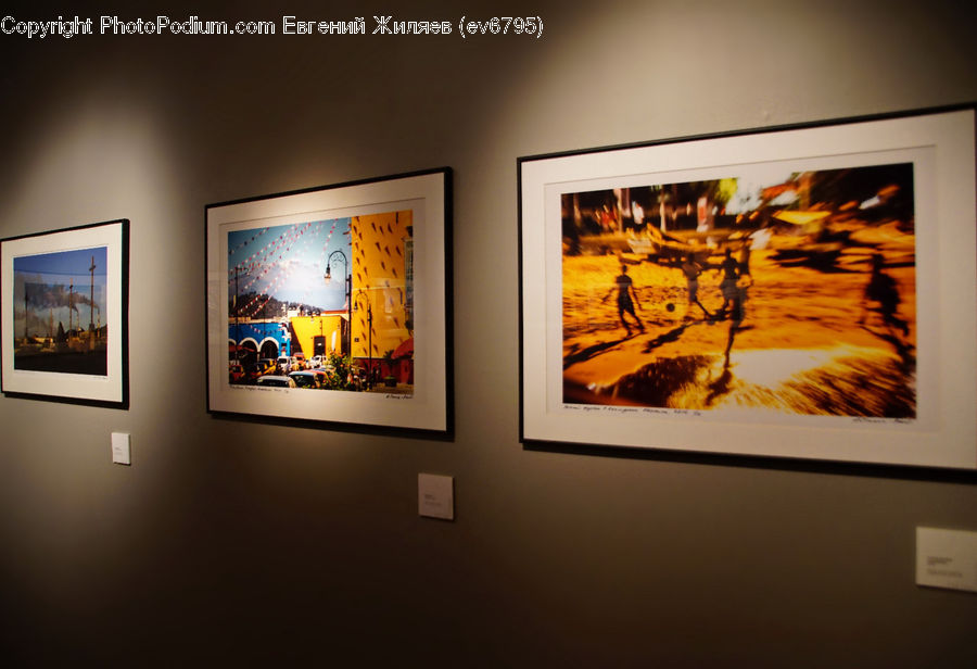 Fireplace, Hearth, Art, Art Gallery, Modern Art, Painting, Fire