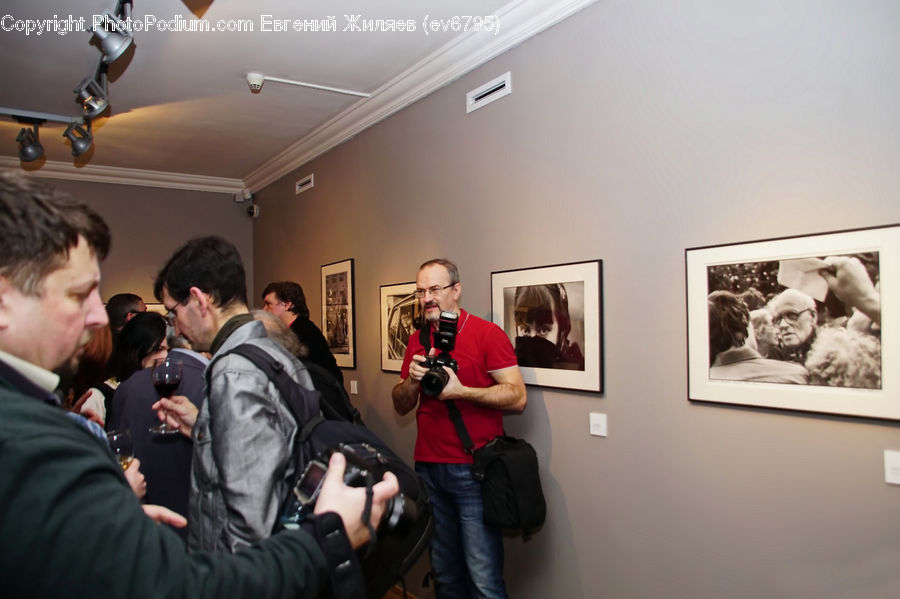 People, Person, Human, Photographer, Art, Art Gallery, Crowd