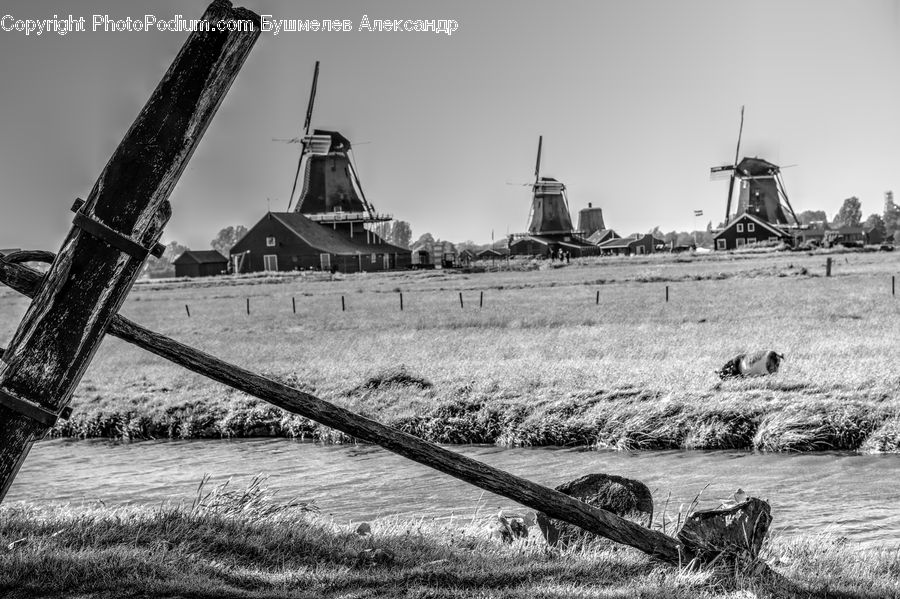Countryside, Farm, Field, Factory, Construction, Outdoors, Transportation