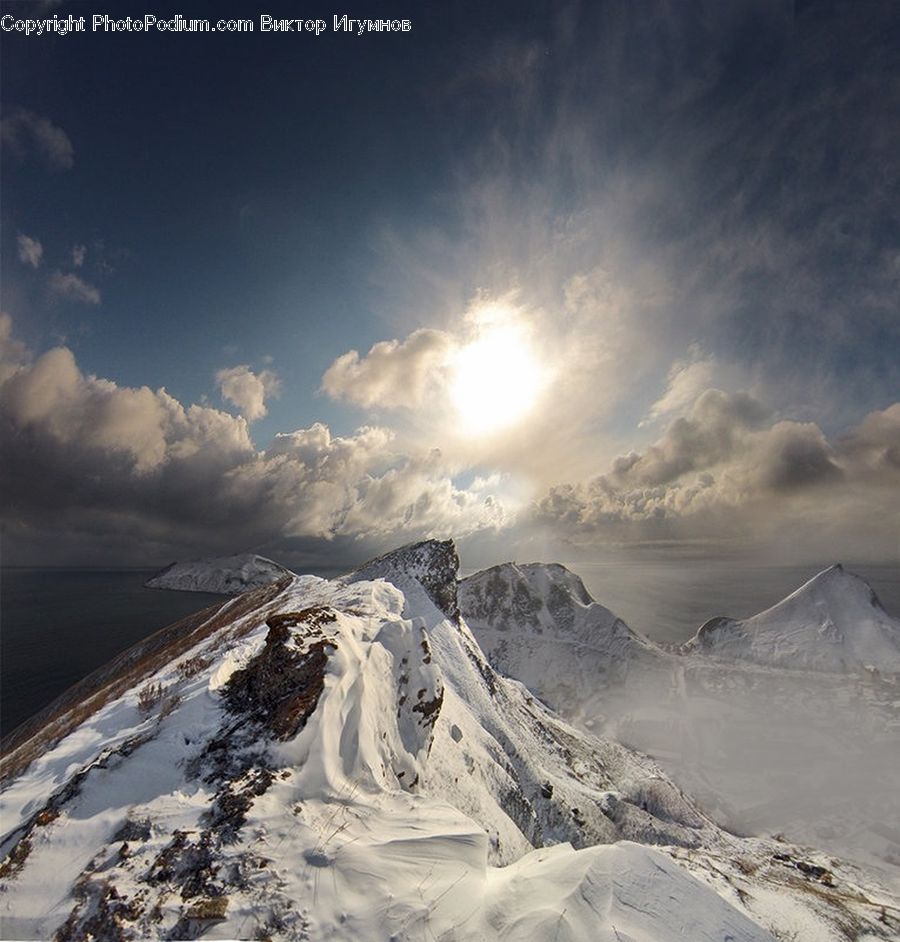 Alps, Crest, Mountain, Peak, Outdoors, Arctic, Glacier