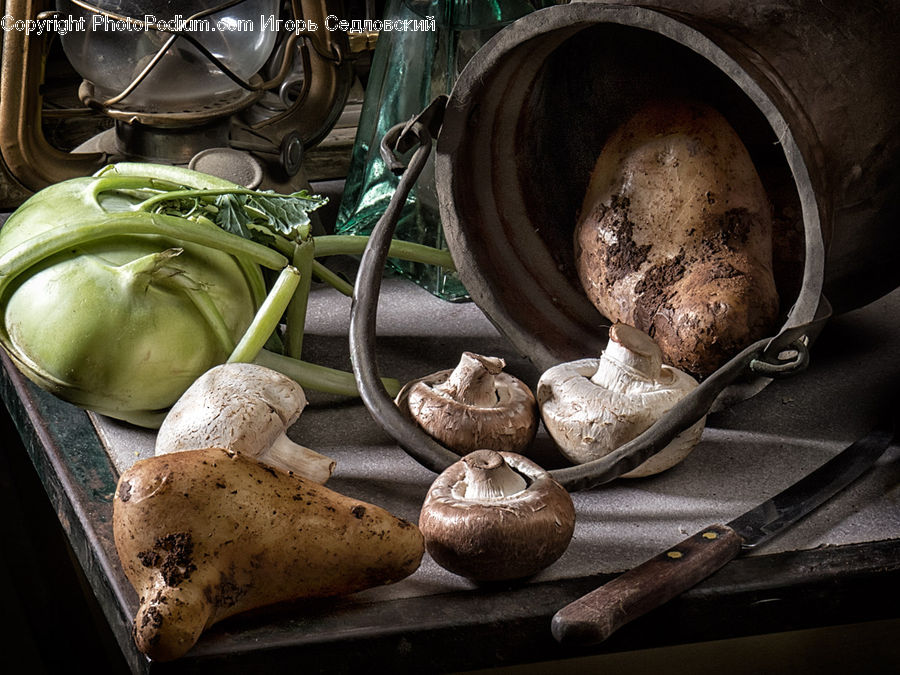 Plant, Produce, Turnip, Vegetable, Garlic, Agaric, Mushroom