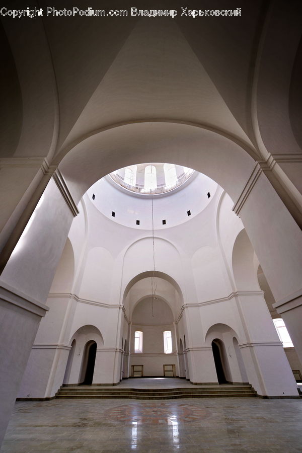 Floor, Flooring, Architecture, Dome, Patio, Aisle, Corridor