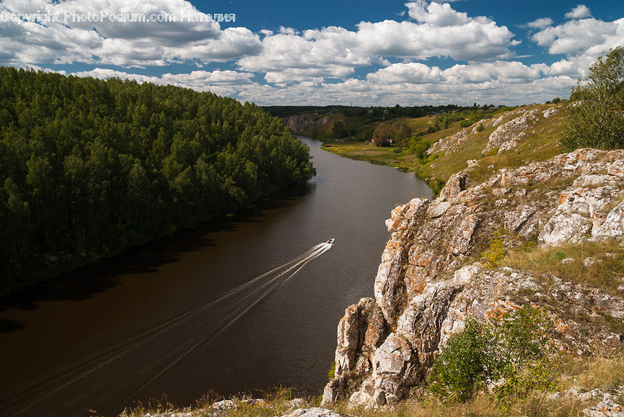 Outdoors, River, Water, Dirt Road, Gravel, Road, Bush