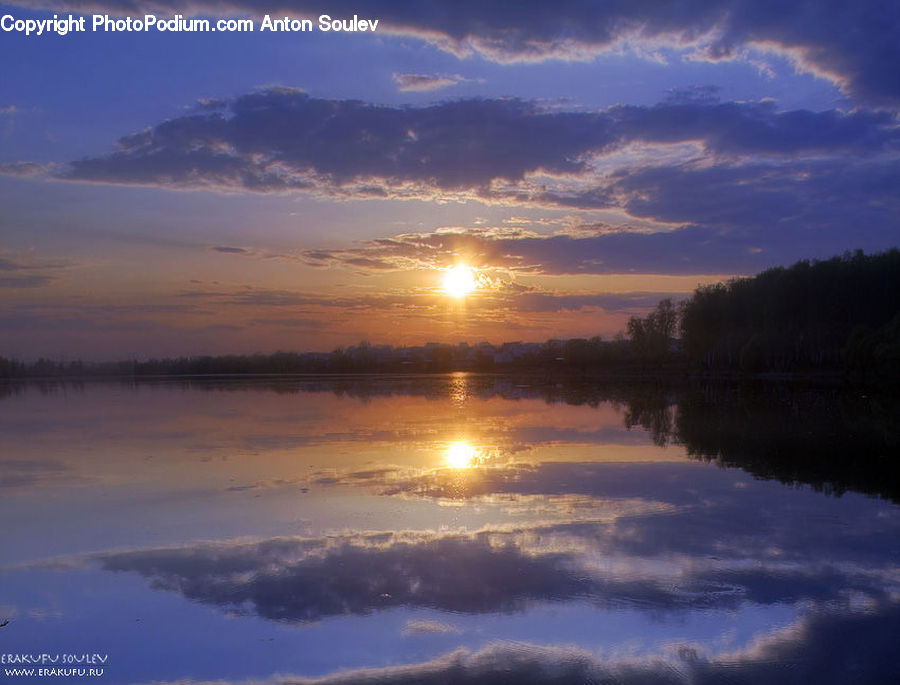 Dawn, Dusk, Sky, Sunrise, Sunset, Red Sky, Azure Sky