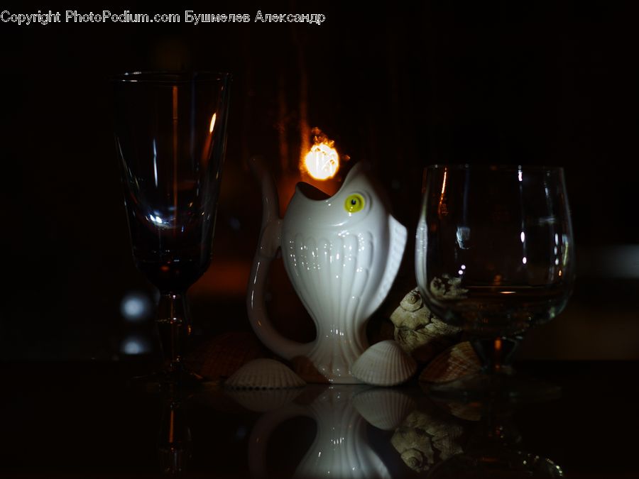 Glass, Goblet, Candle, Lighting, Beverage, Drink