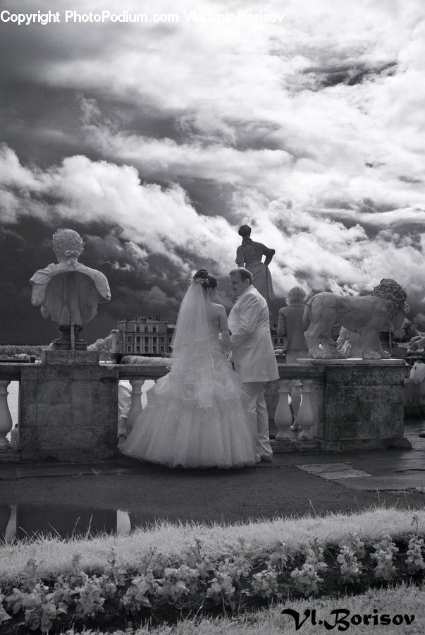 People, Person, Human, Bride, Gown, Wedding, Art