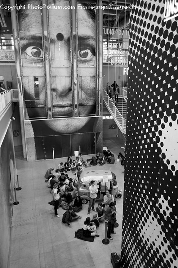 Pit Stop, Race Car, Subway, Train, Train Station, Vehicle, Crowd