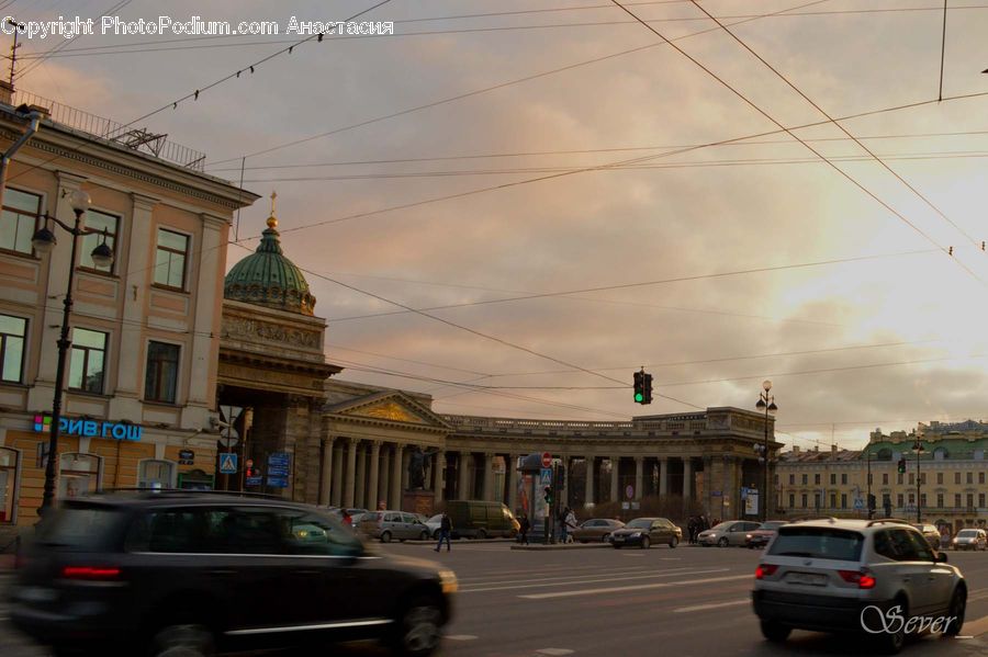 Automobile, Car, Vehicle, Freeway, Road, Suv, Building