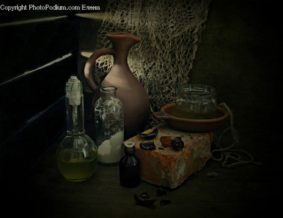 Jar, Pot, Pottery, Glass, Goblet, Jug, Pitcher