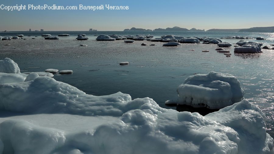 Ice, Outdoors, Snow, Lagoon, Lake, Water, Arctic